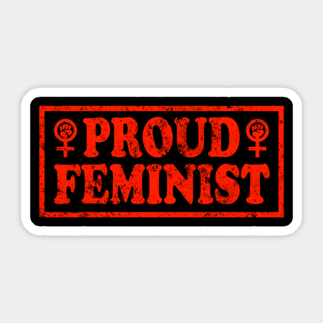 Proud Feminist Feminism Activist Design Sticker by solsateez